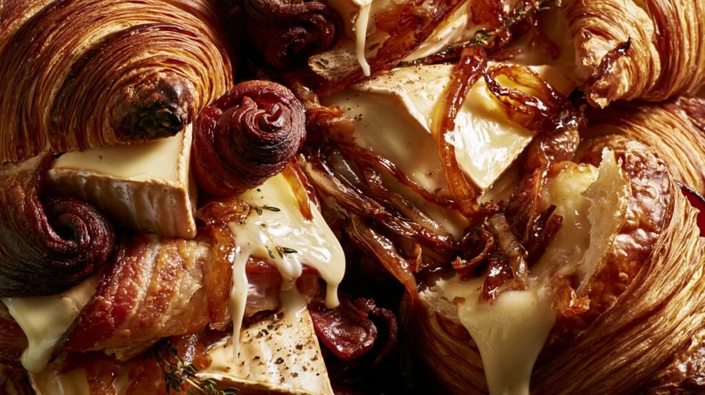 Crispy Bacon, Brie & Caramelised Onion Croissant