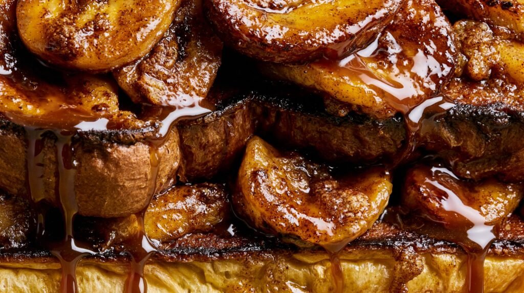 Cinnamon Brioche with Brown Sugar Bananas