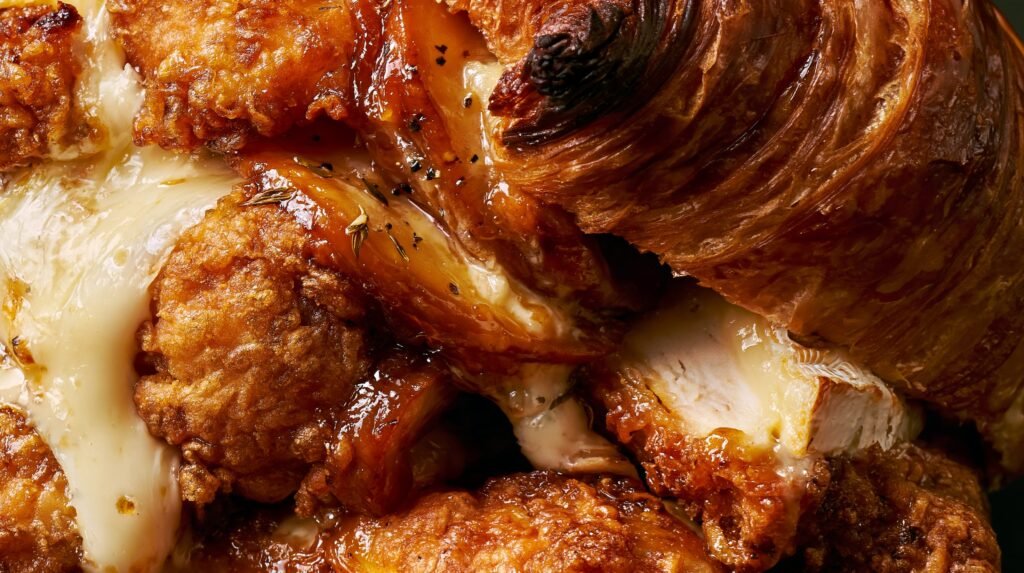 Crispy Chicken, Brie & Caramelised Apple Croissant