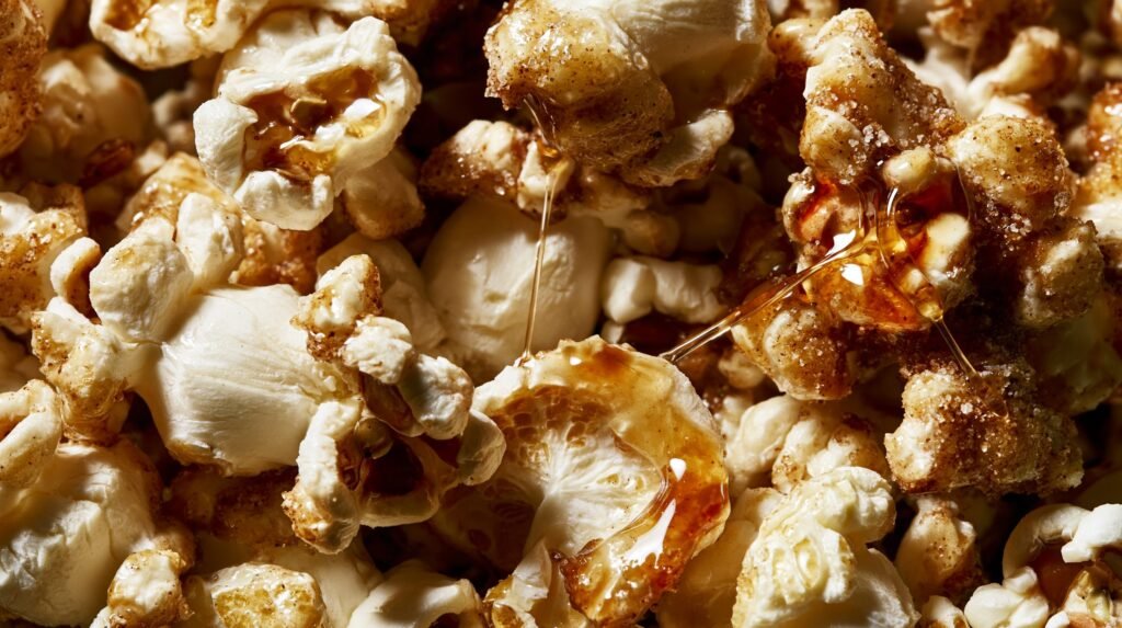 Brown Butter Maple Popcorn with Cinnamon Sugar