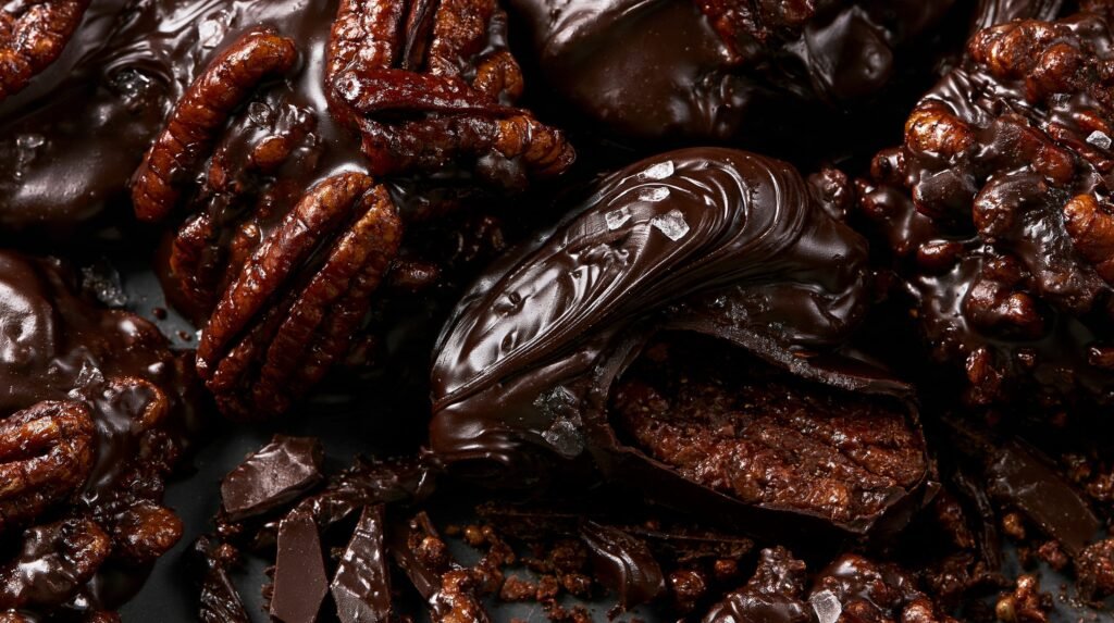 Dark Chocolate, Sea Salt & Toasted Pecan Clusters