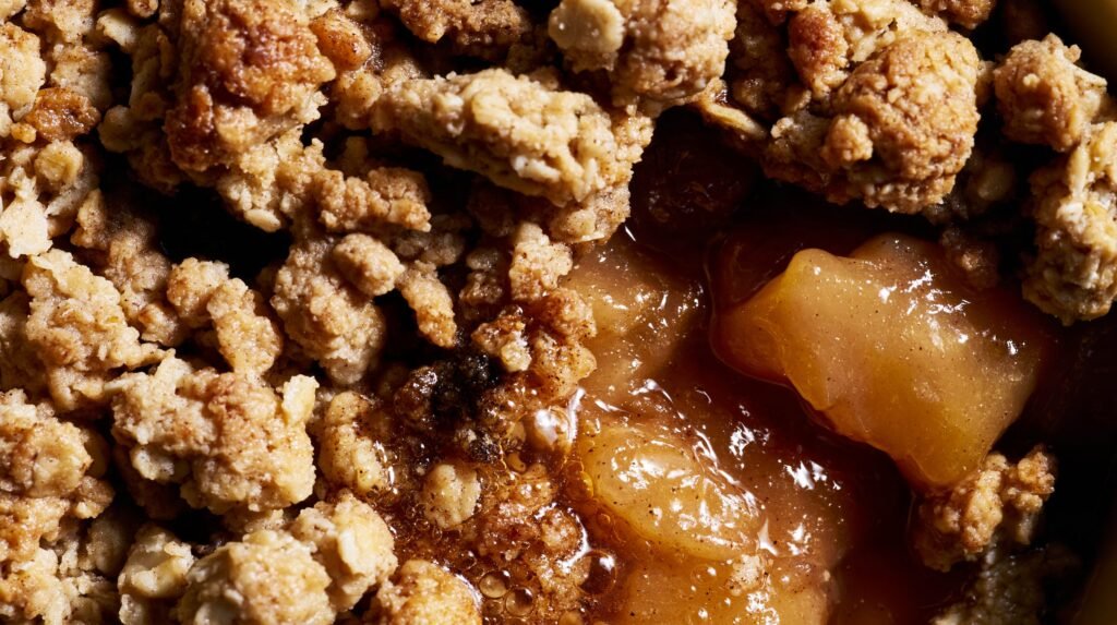 Mini Brown Butter Apple Crumble Pots